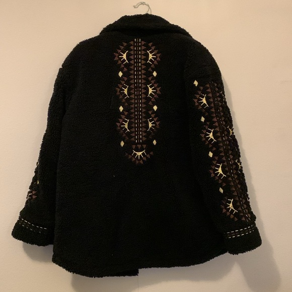 Free People x Driftwood Sheeba embroidered Sherpa jacket - Picture 5 of 16